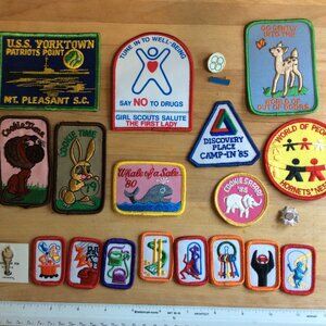 Girl Scout Patches Late 70-Early 80s Vintage Collectibles Girl Scout Cookies etc